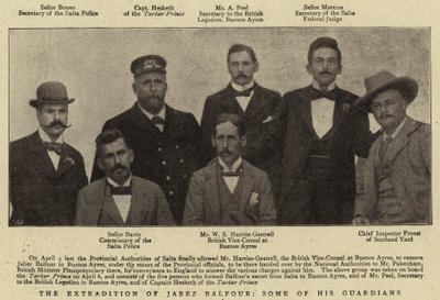 The Extradition of Jabez Balfour, Some of his Guardians by English Photographer