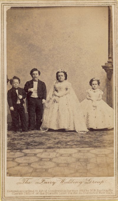 The Fairy Wedding group; General Tom Thumb by English Photographer