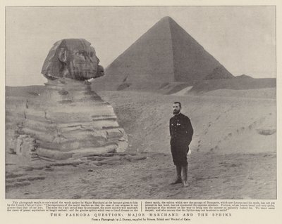 The Fashoda Question, Major Marchand and the Sphinx by English Photographer