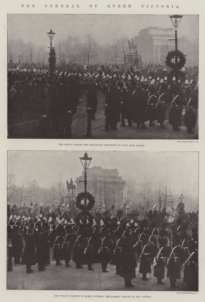 The Funeral of Queen Victoria by English Photographer