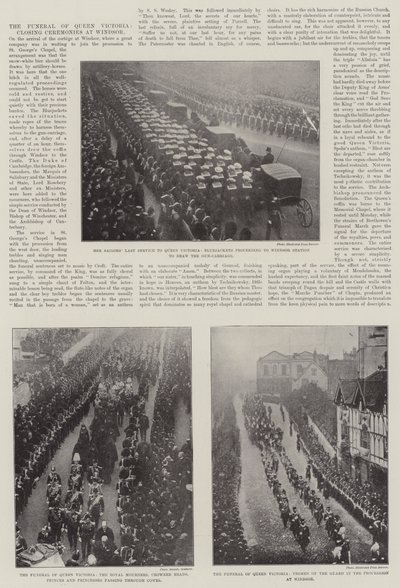The Funeral of Queen Victoria, Closing Ceremonies at Windsor by English Photographer