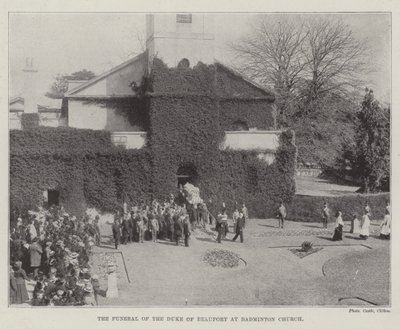 The Funeral of the Duke of Beaufort at Badminton Church by English Photographer
