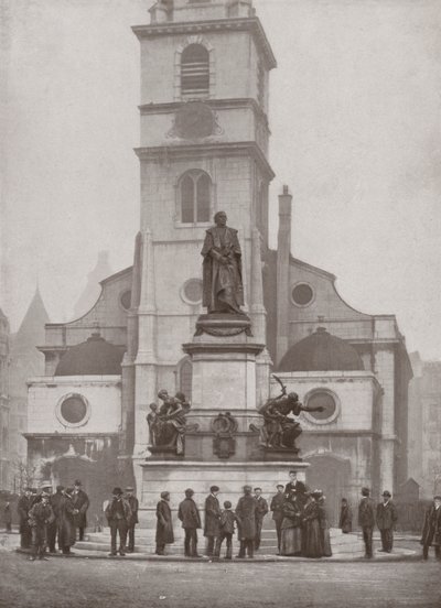 The Gladstone Memorial in the Strand by English Photographer