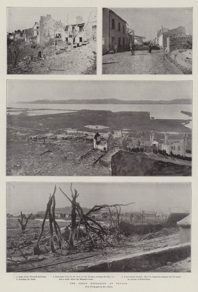 The Great Explosion at Toulon by English Photographer