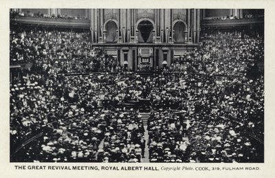 The Great Revival Meeting, Royal Albert Hall, London by English Photographer