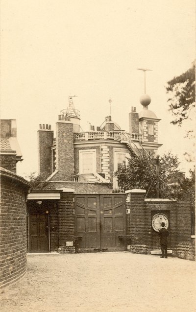 The Greenwich Observatory and galvanic clock by English Photographer