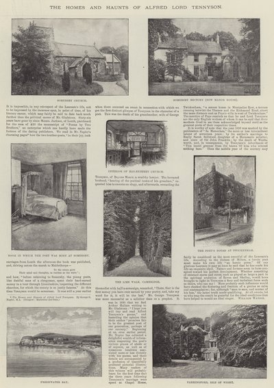 The Homes and Haunts of Alfred Lord Tennyson by English Photographer