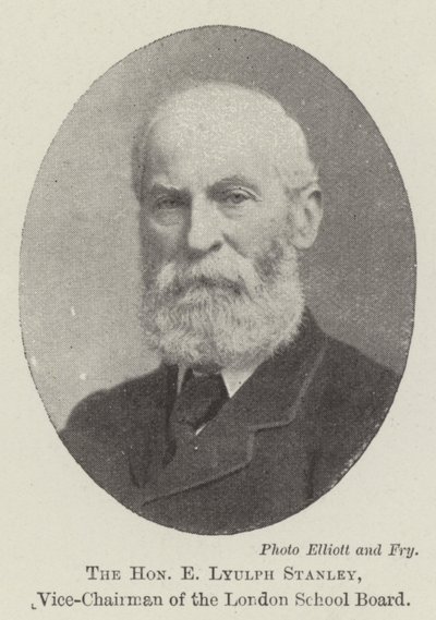 The Honourable E Lyulph Stanley, Vice-Chairman of the London School Board by English Photographer