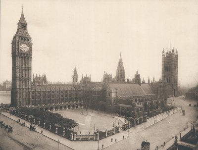 The Houses of Parliament and Big Ben, London, c 1900 by English Photographer