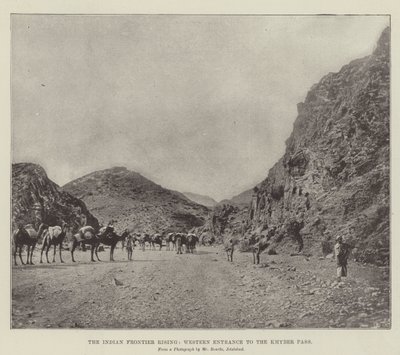 The Indian Frontier Rising, Western Entrance to the Khyber Pass by English Photographer