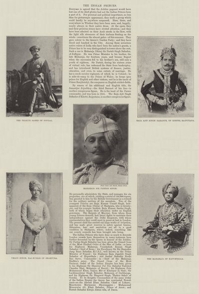 The Indian Princes by English Photographer