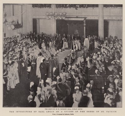 The Investiture of Earl Lucan as a Knight of the Order of St Patrick by English Photographer