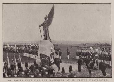 The Kaiser unveiling the Monument at St Privat, Gravelotte by English Photographer