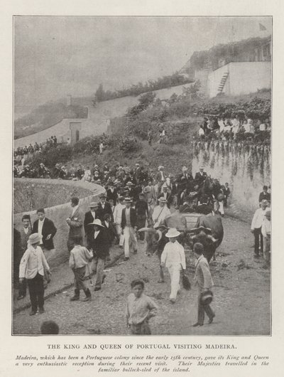 The King and Queen of Portugal visiting Madeira by English Photographer