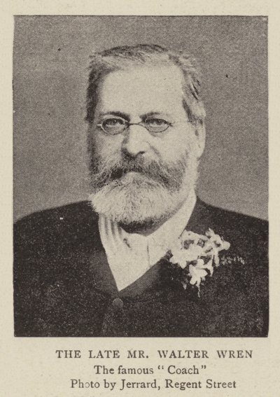 The Late Mr Walter Wren by English Photographer
