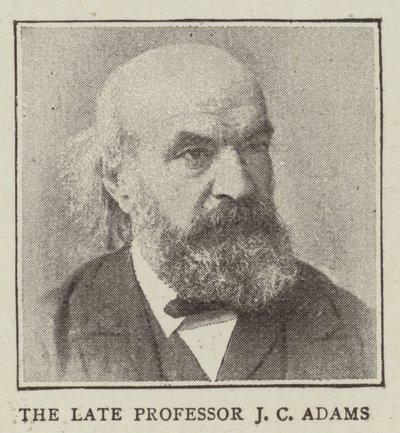 The Late Professor J C Adams by English Photographer