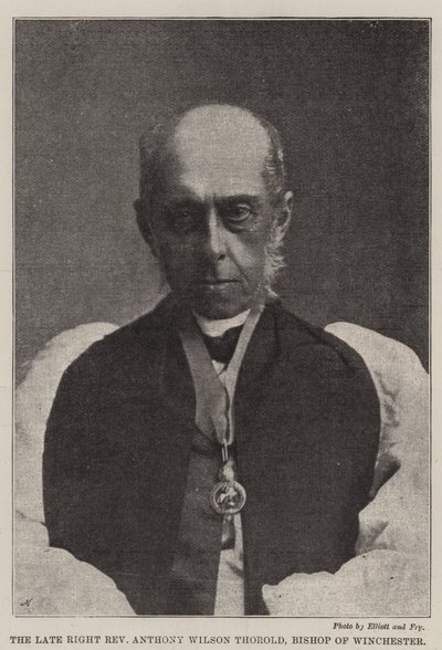 The Late Right Reverend Anthony Wilson Thorold, Bishop of Winchester by English Photographer