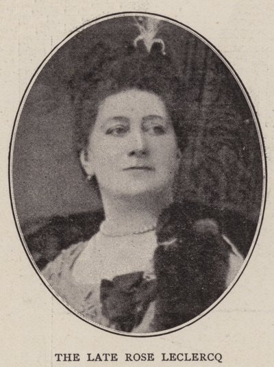 The Late Rose Leclercq by English Photographer