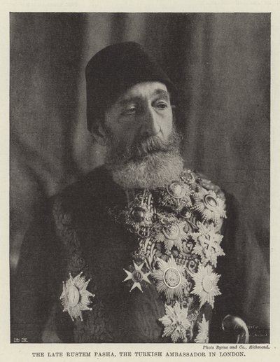The Late Rustem Pasha, the Turkish Ambassador in London by English Photographer