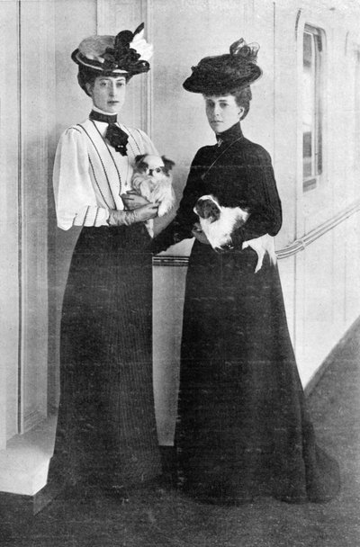 The Latest Portraits of Her Majesty and of Princess Victoria of Wales, frontcover of The Graphic, October 27th 1906 by English Photographer