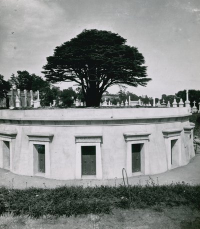 The Lebanon Catacomb, Highgate Cemetery by English Photographer