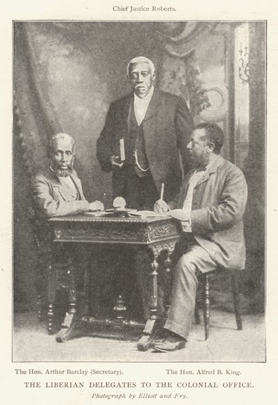 The Liberian Delegates to the Colonial Office by English Photographer
