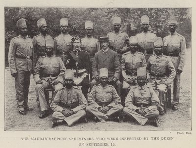 The Madras Sappers and Miners who were inspected by the Queen on 19 September by English Photographer