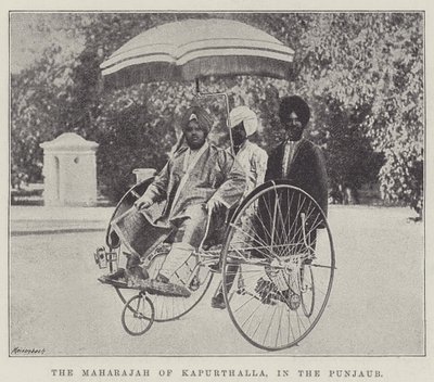 The Maharajah of Kapurthalla, in the Punjab by English Photographer