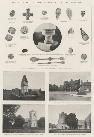 The Millenary of King Alfred, Relics and Memorials by English Photographer
