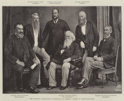 The National Australasian Convention at Sydney, a Group of Prime Ministers by English Photographer