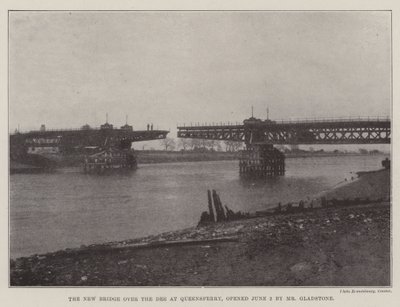 The New Bridge over the Dee at Queensferry, Opened 2 June by Mr Gladstone by English Photographer
