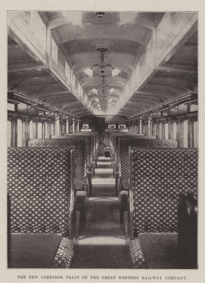 The New Corridor Train of the Great Western Railway Company by English Photographer