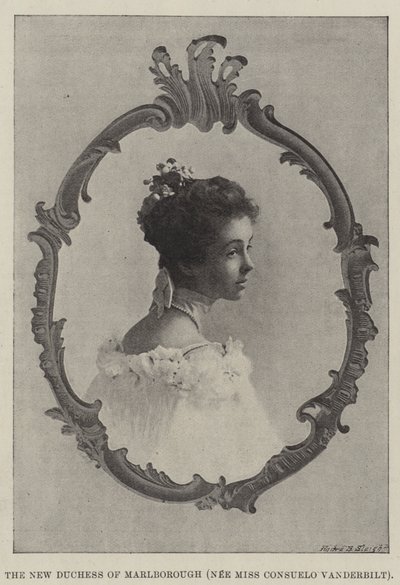 The New Duchess of Marlborough (nee Miss Consuelo Vanderbilt) by English Photographer