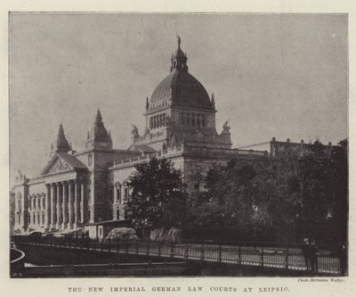 The New Imperial German Law Courts at Leipsic by English Photographer
