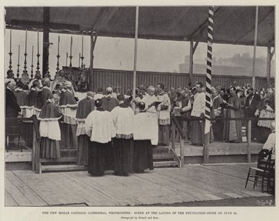 The New Roman Catholic Cathedral, Westminster, Scene at the Laying of the Foundation-Stone on 29 June by English Photographer