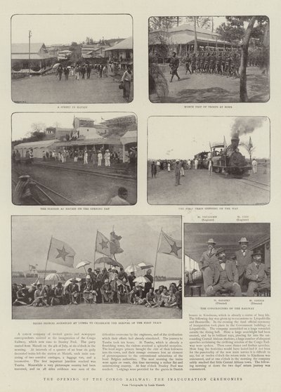 The Opening of the Congo Railway, the Inauguration Ceremonies by English Photographer