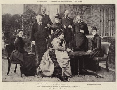 The Orleans Family Visited by Queen Isabella of Spain by English Photographer