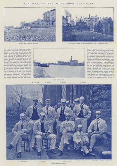 The Oxford and Cambridge Boat Race by English Photographer