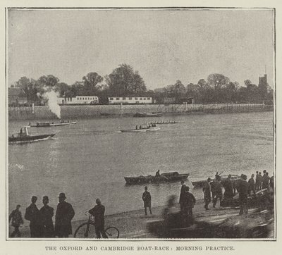 The Oxford and Cambridge Boat-Race, Morning Practice by English Photographer