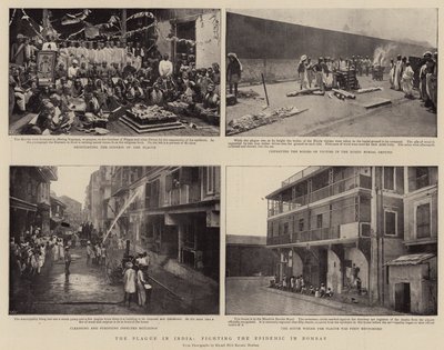 The Plague in India, Fighting the Epidemic in Bombay by English Photographer