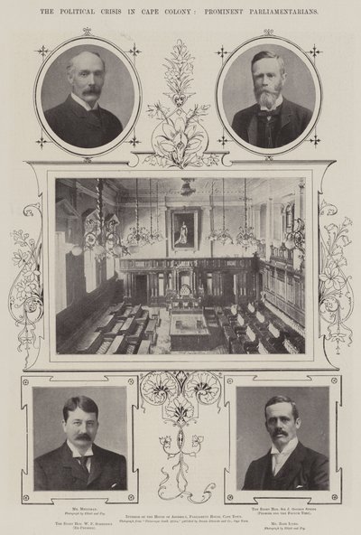 The Political Crisis in Cape Colony, Prominent Parliamentarians by English Photographer