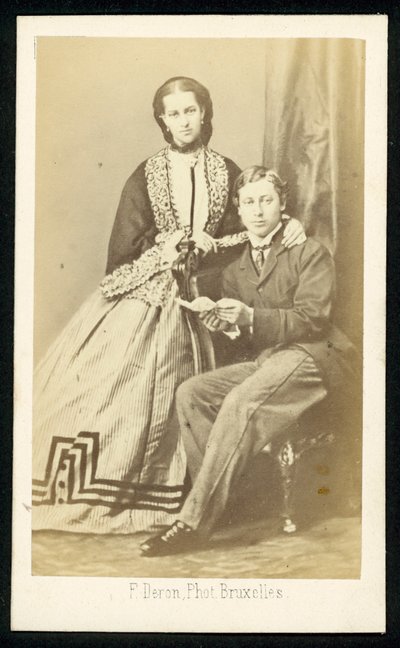 The Prince and Princess of Wales by English Photographer