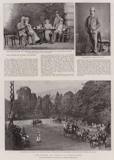 The Prince of Wales at Baden-Baden by English Photographer
