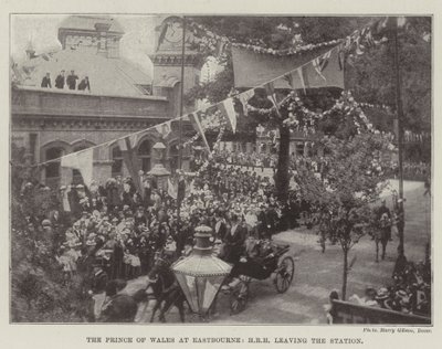The Prince of Wales at Eastbourne, HRH Leaving the Station by English Photographer