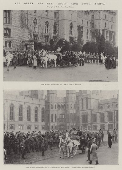 The Queen and her Troops from South Africa by English Photographer