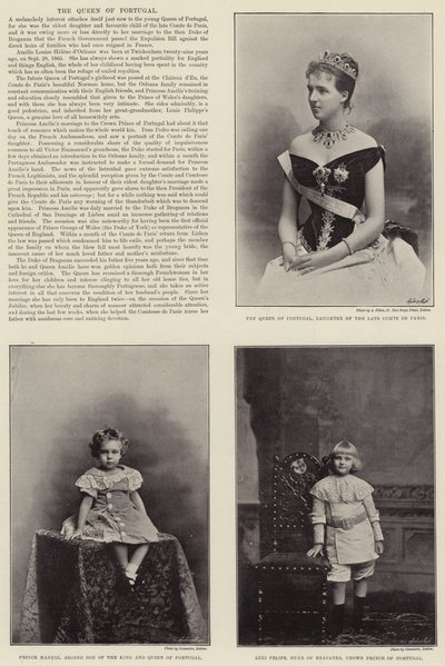 The Queen of Portugal by English Photographer