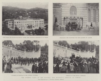 The Queens Visit to the Riviera, Her Majestys Arrival at Cimiez by English Photographer