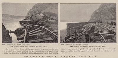 The Railway Accident at Penmaenmawr, North Wales by English Photographer