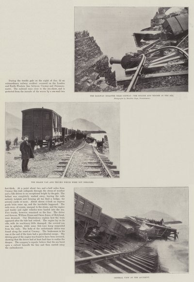 The Railway Disaster near Conway by English Photographer