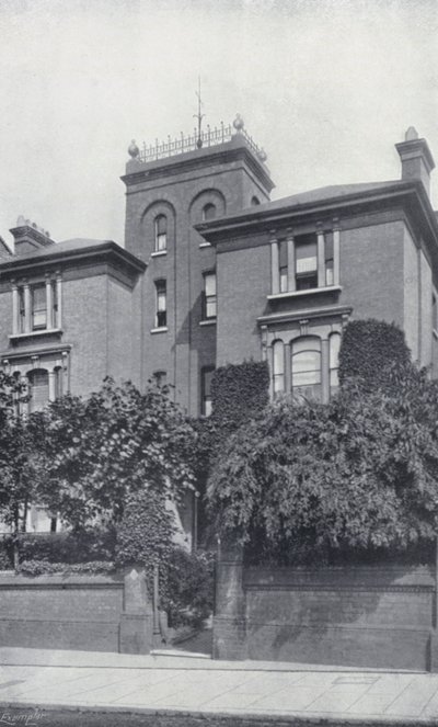 The Residence of Theodore Watts-Dunton and Algernon C Swinburne, The Pines, Putney by English Photographer